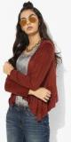 Elle Rust Solid Shrug Women