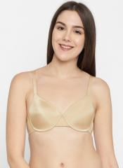 Enamor Nude Coloured Solid Underwired Lightly Padded Everyday Bra women