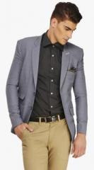 Ennoble Blue Solid Blazer men