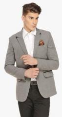 Ennoble Grey Solid Blazer men