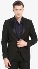 Envoy Black Printed Blazer men