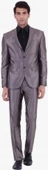 Envoy Brown Solid Suit men