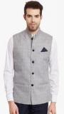 Envoy Grey Solid Waistcoat men