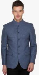 Envoy Light Blue Solid Blazer men