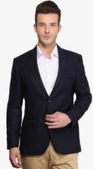 Envoy Navy Blue Solid Blazer men