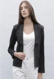 Ether Black Solid Summer Jacket Women