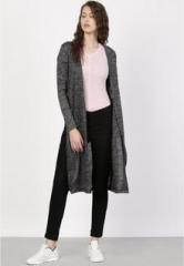 Ether Charcoal Grey Solid Shrug women