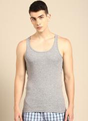 Ether Grey Melange Solid Basic Innerwear Vest ETHR RB PK1 001D men