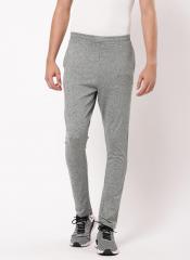 Ether Grey Melange Staright fit Solid Track Pants men