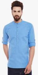 Even Blue Striped Kurta men