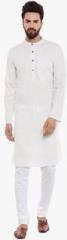 Even Off White Striped Kurta men