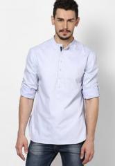 Even Solid White Slim Fit Kurta men