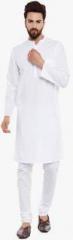 Even White Solid Kurta men