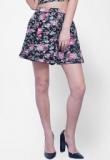 Faballey Black Floral Skirt Women