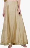 Faballey Indya Beige Embellished Flared Skirt women