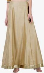 Faballey Indya Beige Embellished Flared Skirt women