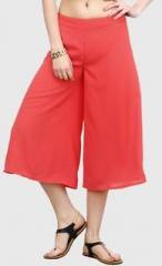 Faballey Orange Solid Capri women