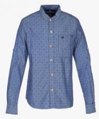 Fame Forever By Lifestyle Blue Casual Shirt boys