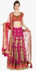 Famous By Payal Kapoor Magenta Embroidered Lehenga women