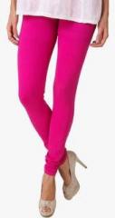 Fasense Magenta Solid Leggings women