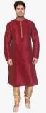 Fashion Curries Maroon Solid Kurta Pyjama men