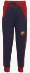 Fc Barcelona Navy Blue Solid Track Bottoms boys