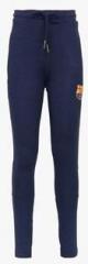 Fc Barcelona Navy Blue Solid Track Pants boys