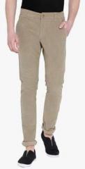 Fever Beige Textured Chinos men