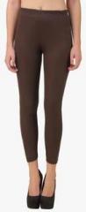 Flur Brown Solid Legging women