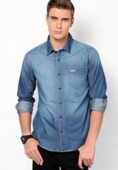 Flying Machine Blue Casual Shirt men