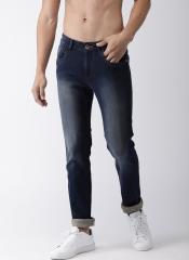 Flying Machine Blue Michael Slim Tapered Fit Mid Rise Clean Look Stretchable Jeans men