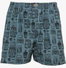 Flying Machine Blue Printed Boxer men