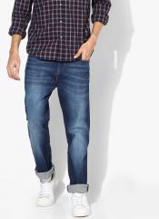 Flying Machine Blue Slim Fit Mid Rise Clean Look Jeans men