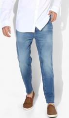 Flying Machine Blue Tapered Fit Mid Rise Clean Look Jeans men