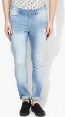 Flying Machine Blue Washed Skinny Fit Jeans men