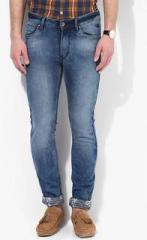 Flying Machine Everglide Blue Washed Skinny Fit Jeans men