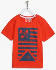 Flying Machine Orange T Shirt boys