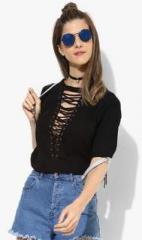 Forever 21 Black Solid Blouse women