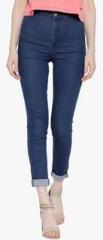 Forever 21 Light Blue Solid Jeans women