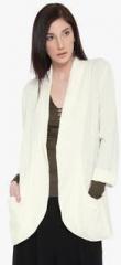 Forever 21 White Solid Summer Jacket women