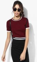 Forever 21 Wine Solid Blouse women