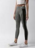 FOREVER 21 Women Charcoal Grey Solid Leggings