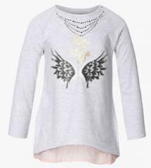 Fs Mini Klub Light Grey Casual Top girls