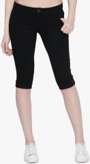 Fungus Black Solid Capri women