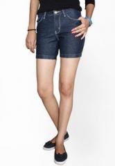 Fungus Blue Solids Shorts women