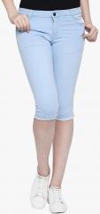 Fungus Light Blue Solid Capri women