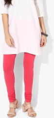 Fusion Beats Pink Solid Leggings women