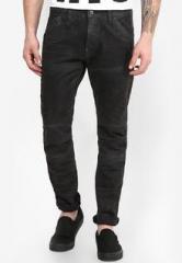 G-star Raw Black Solid Slim Fit Jeans men