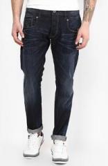 G-star Raw Blue Solid Slim Fit Jeans men