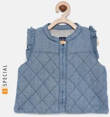 Gap Chambray Jersey Lined Vest girls